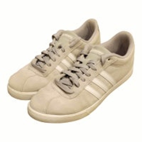 Adidas light gray suede skate shoes size 10 - Picture 2 of 8